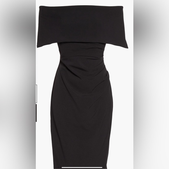 PRICE FIRM NWT VINCE CAMUTO Size 4 Black Sheath Cocktail Dress - Picture 5 of 6